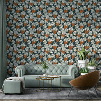 Add rustic charm with Mediterranean Vineyard Blue Wall Mural.

