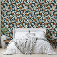 Elegant vineyard-inspired mural wallpaper for cozy rooms.

