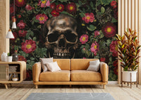 Elegant rose pattern wallpaper design

