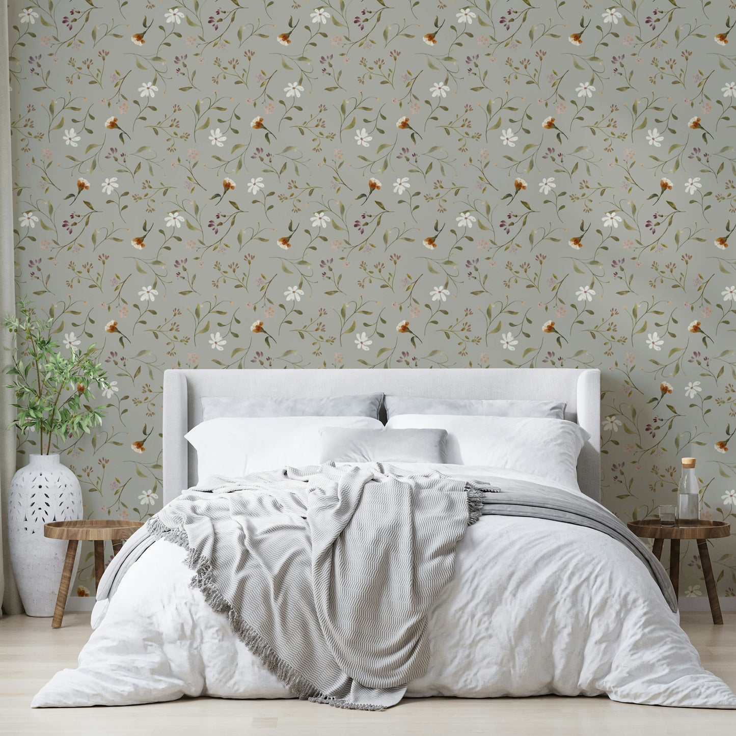 Soft pink and cream petal wallpaper for calm décor

