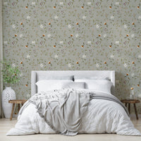 Soft pink and cream petal wallpaper for calm décor

