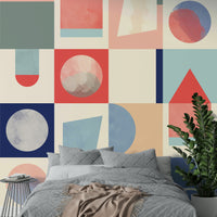 Neutral color mural wallpaper

