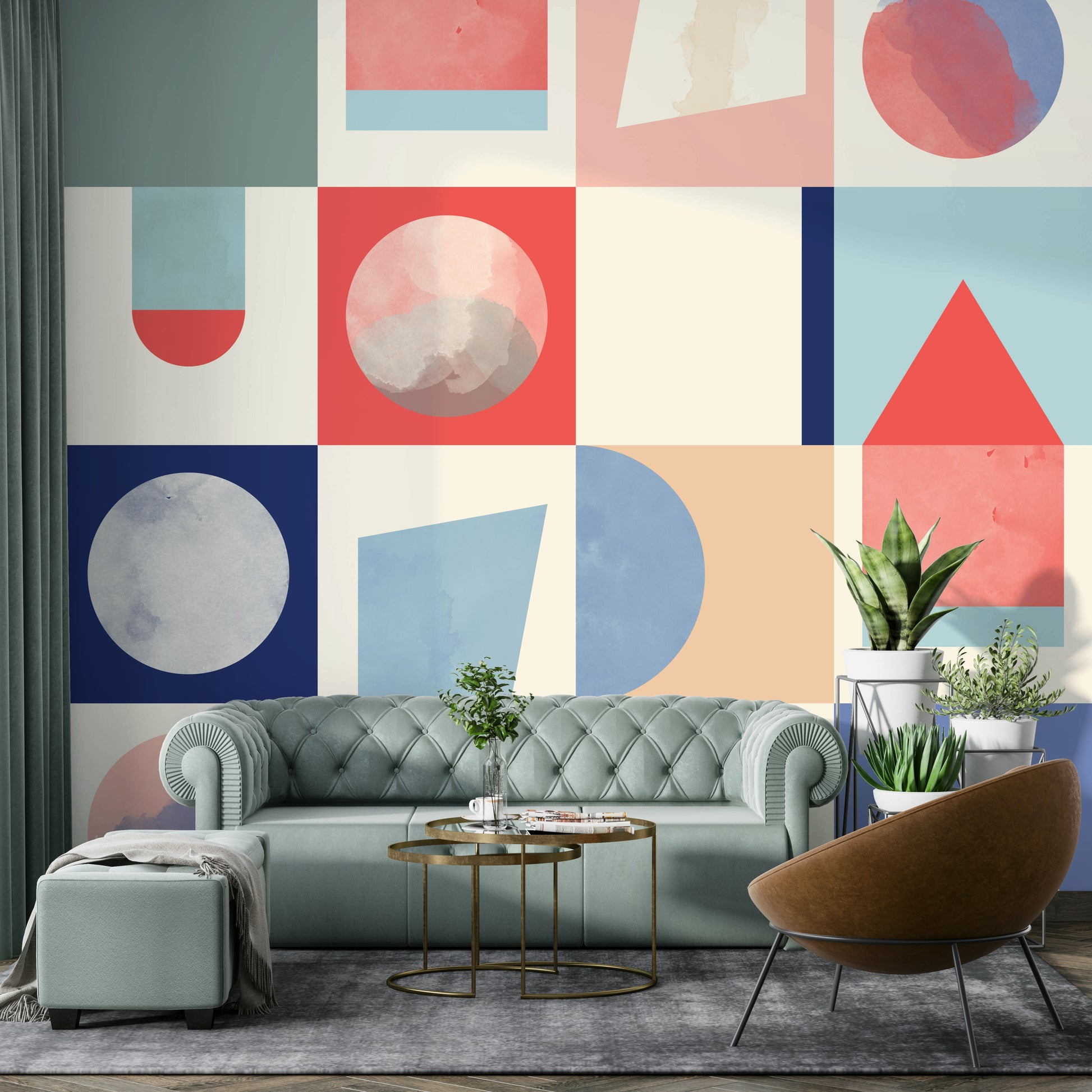 Soft tone wallpaper for walls

