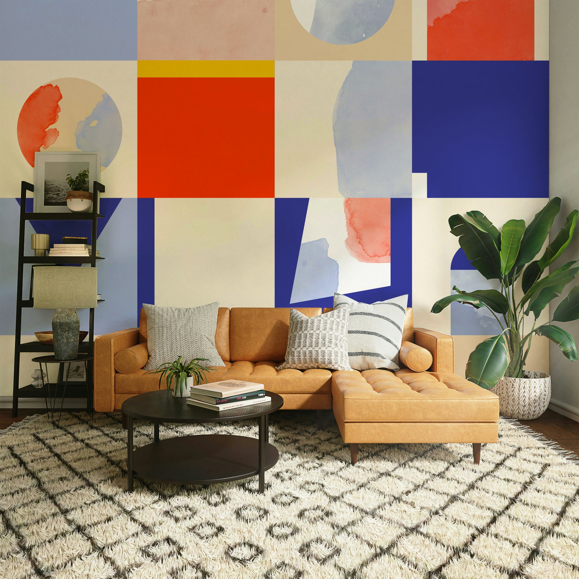 Modern abstract wall design

