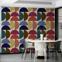Muted color mural wallpaper for modern interiors


