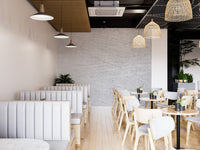 Bold metallic wallpaper mural for contemporary statement walls.
