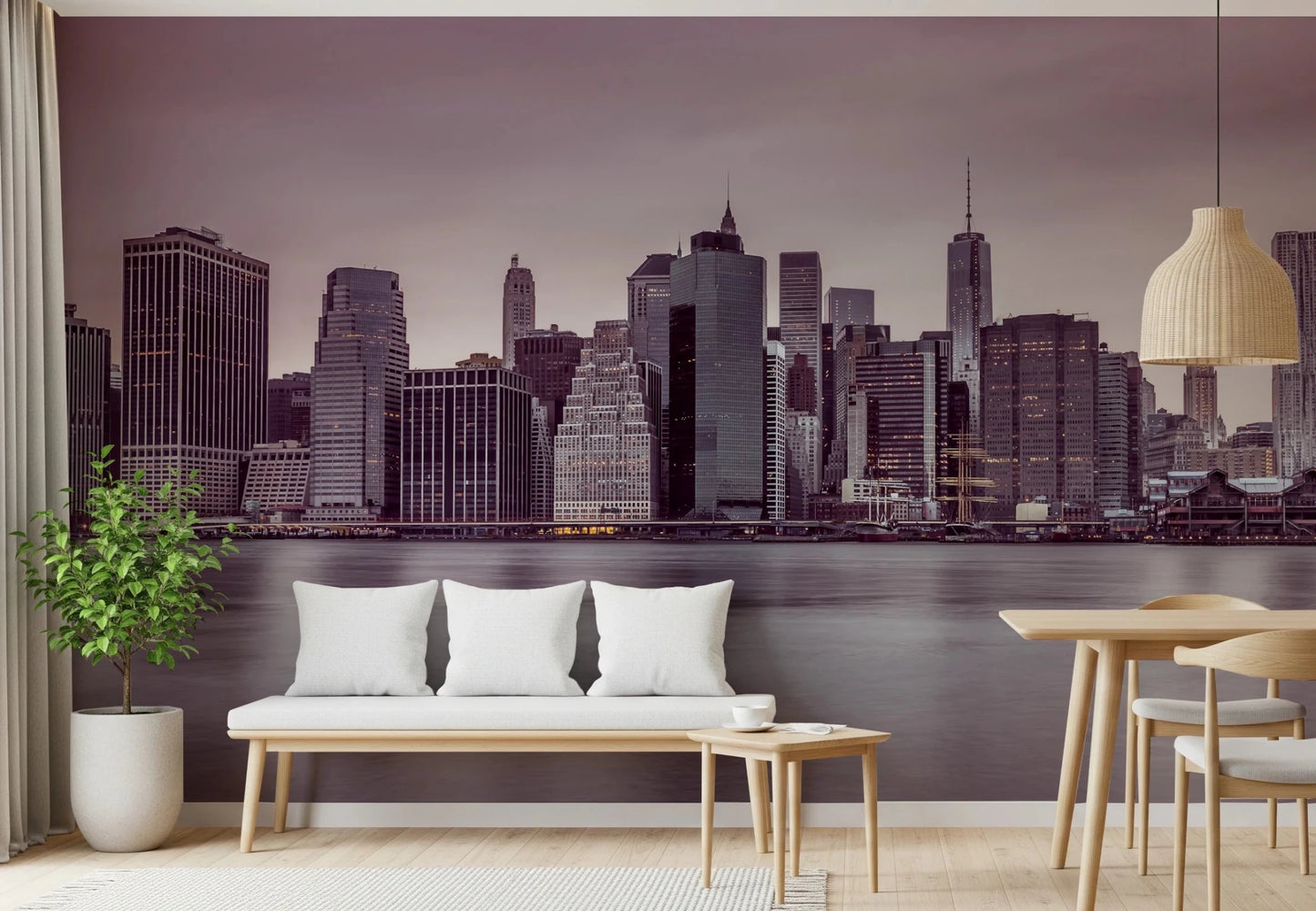 Metro Dusk Horizon Wall Mural