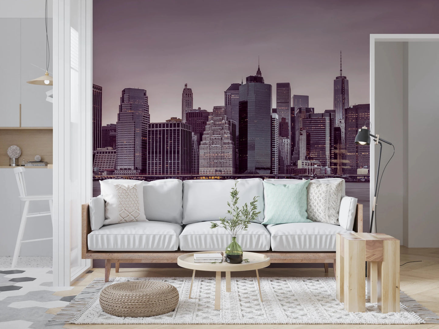 Metro Dusk Horizon Wall Mural