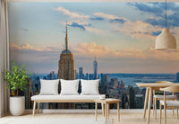Metropolis Sunset Hues Wall Mural
