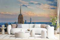 Metropolis Sunset Hues Wall Mural