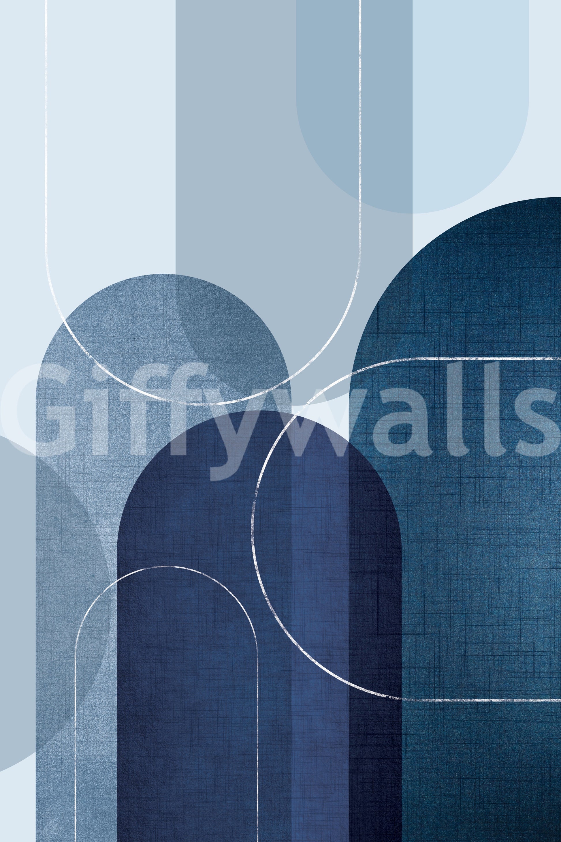 Subtle blue linen wallpaper for contemporary home decor

