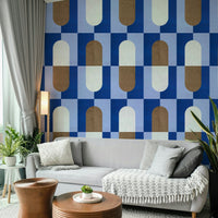 Stylish wallpaper with vintage shapes

