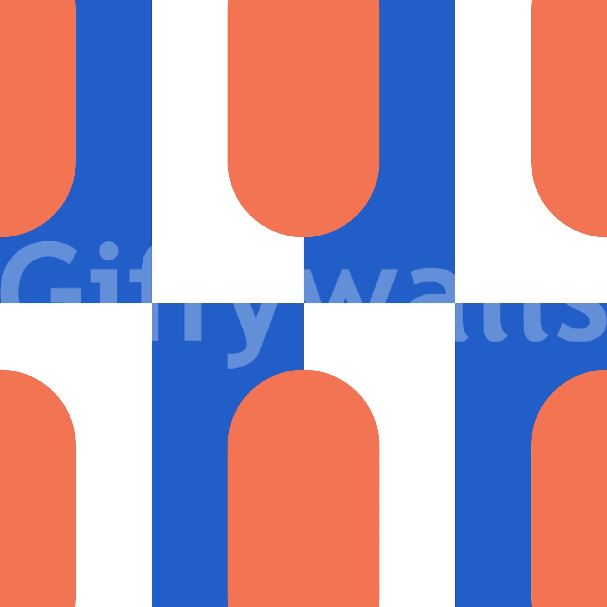 Geometric mid-century wallpaper for home office walls

