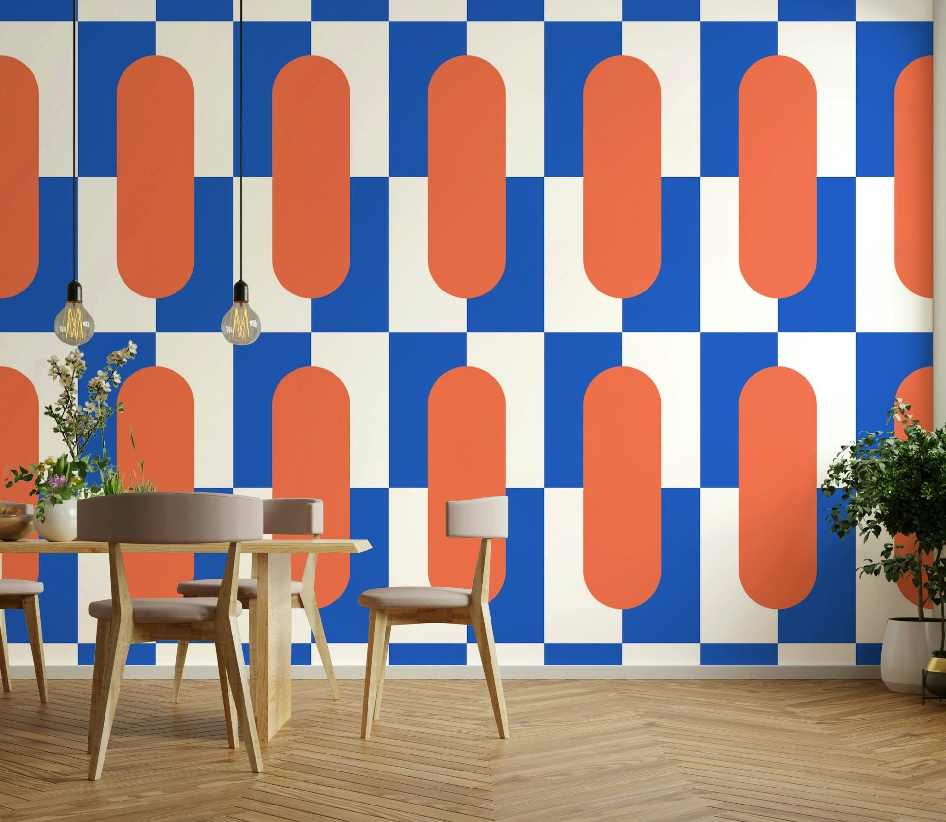 Unique mid-century design in Part 5 wallpaper collection

