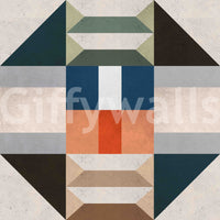 Green pattern mural wallpaper with timeless appeal

