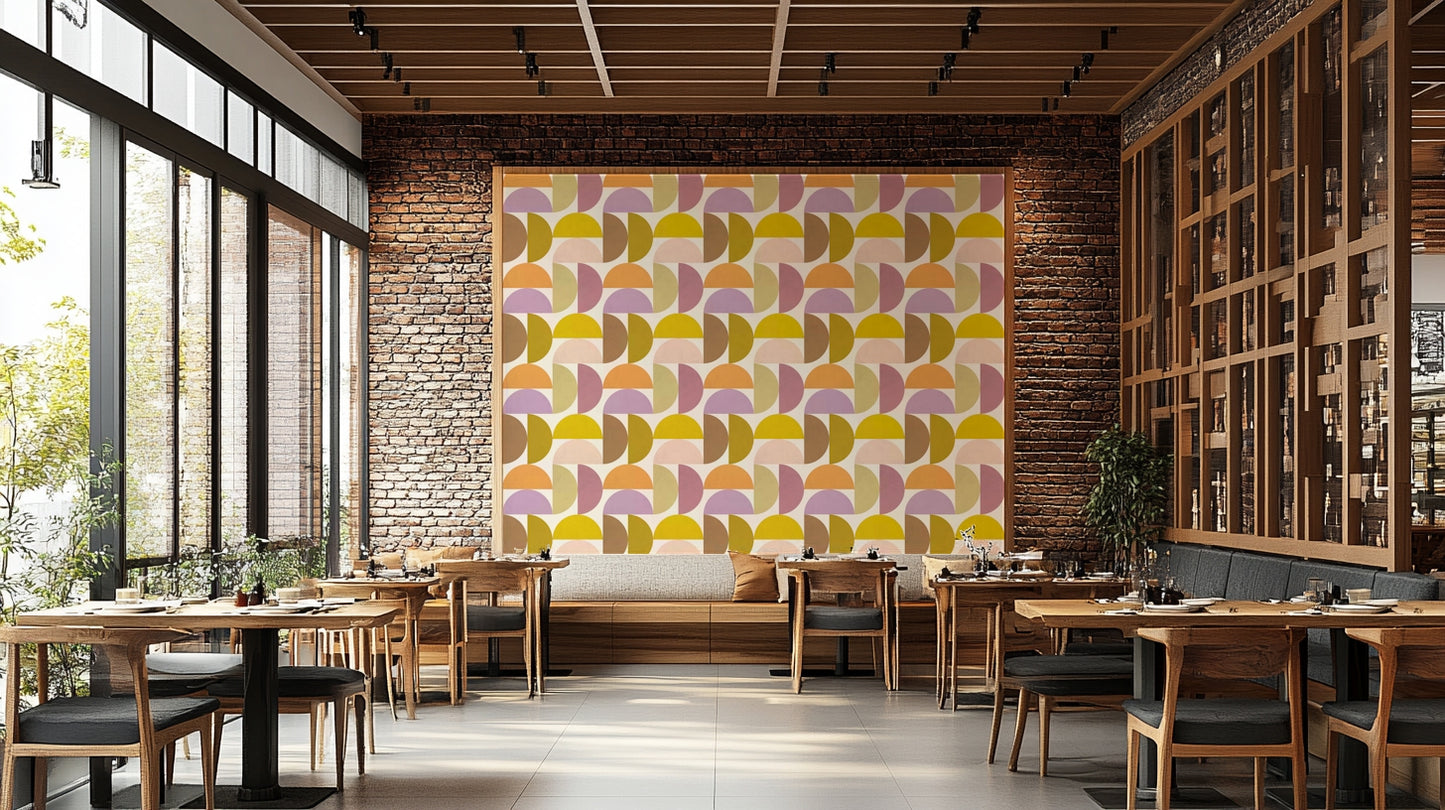 Mid-Century Modern Hues Wallpaper⁠