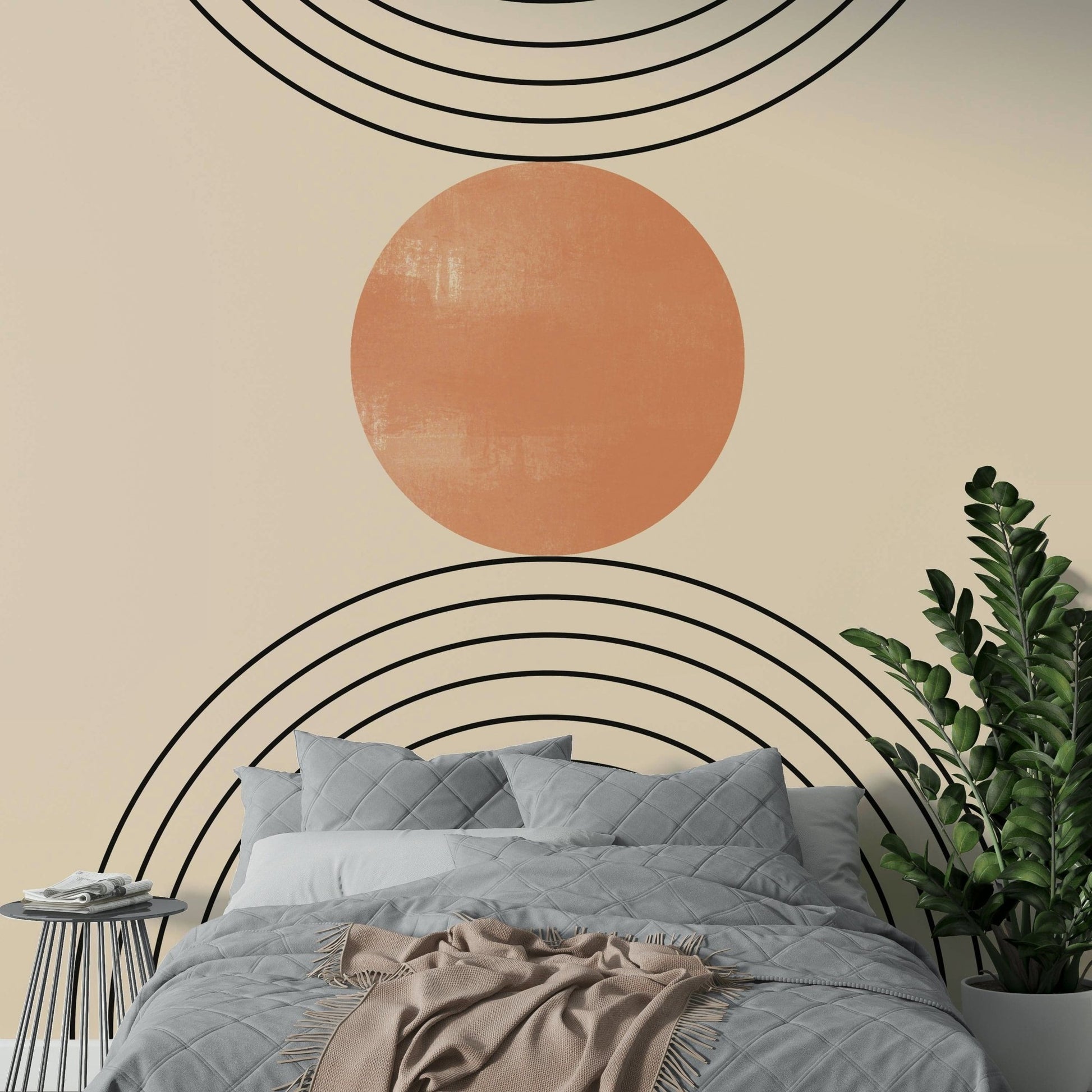 Mid - Century Modern Minimalism Wall Mural