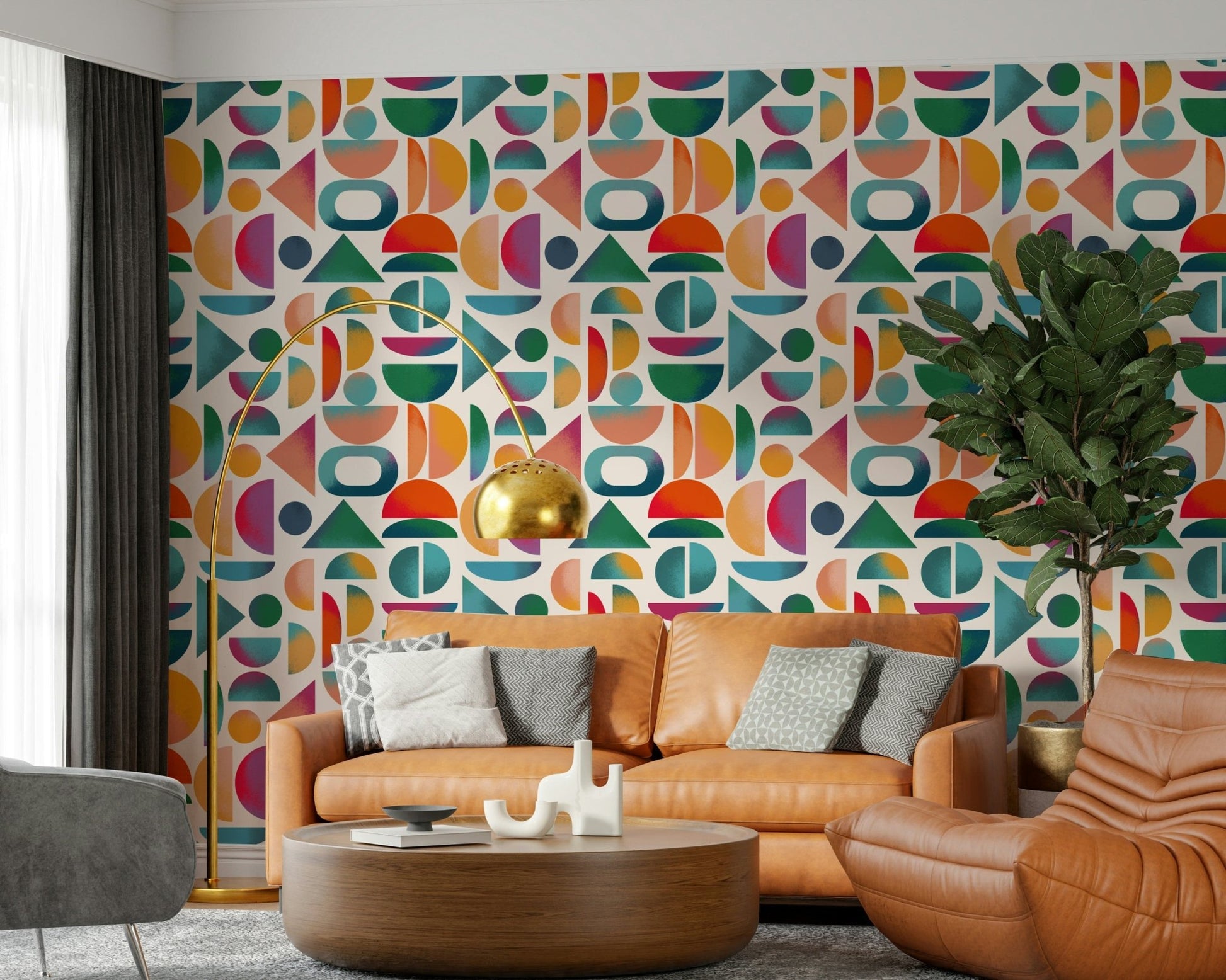 Mid - Century Pop Wallpaper⁠