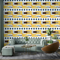Vintage decor style with iconic graphic patterns

