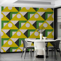 Bright and stylish wallpaper with vintage appeal

