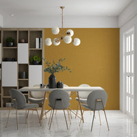 Mid-century wall mural print, gold and cream speckled appearance.