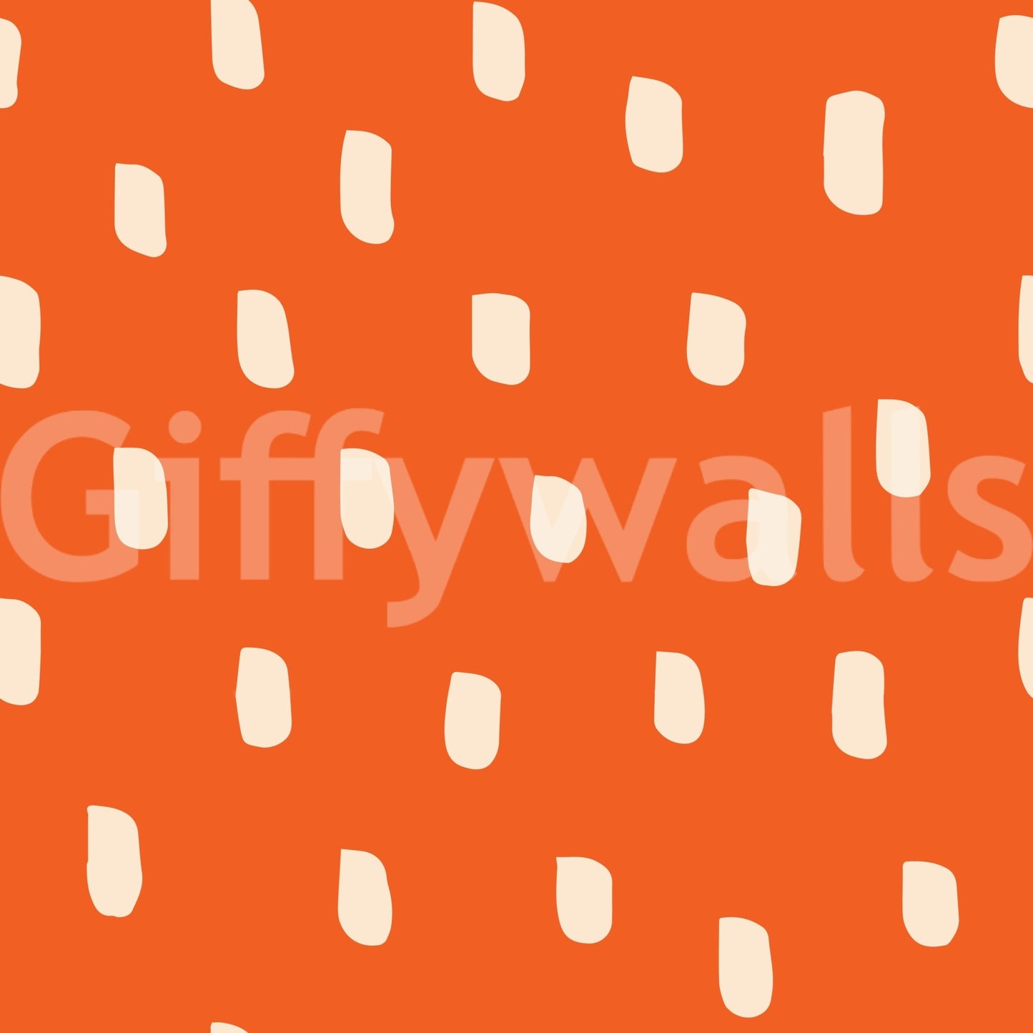Mid Mod Wildflower Dots - Terracotta Beige Wallpaper⁠