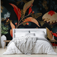 Velvet-like textures or deep, matte finish.
