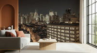 NYC skyline wallpaper urban glow Midnight Metropolis City Lights.