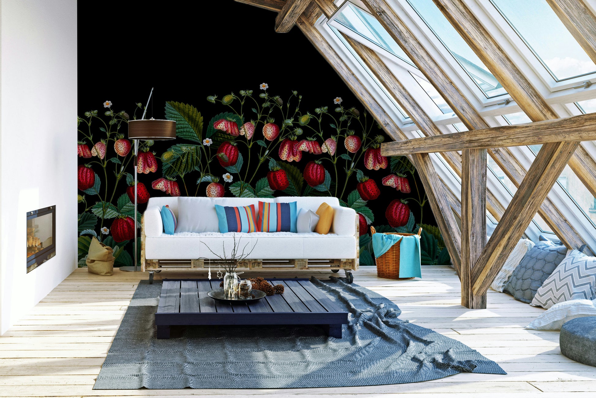 Botanical garden wall mural for walls

