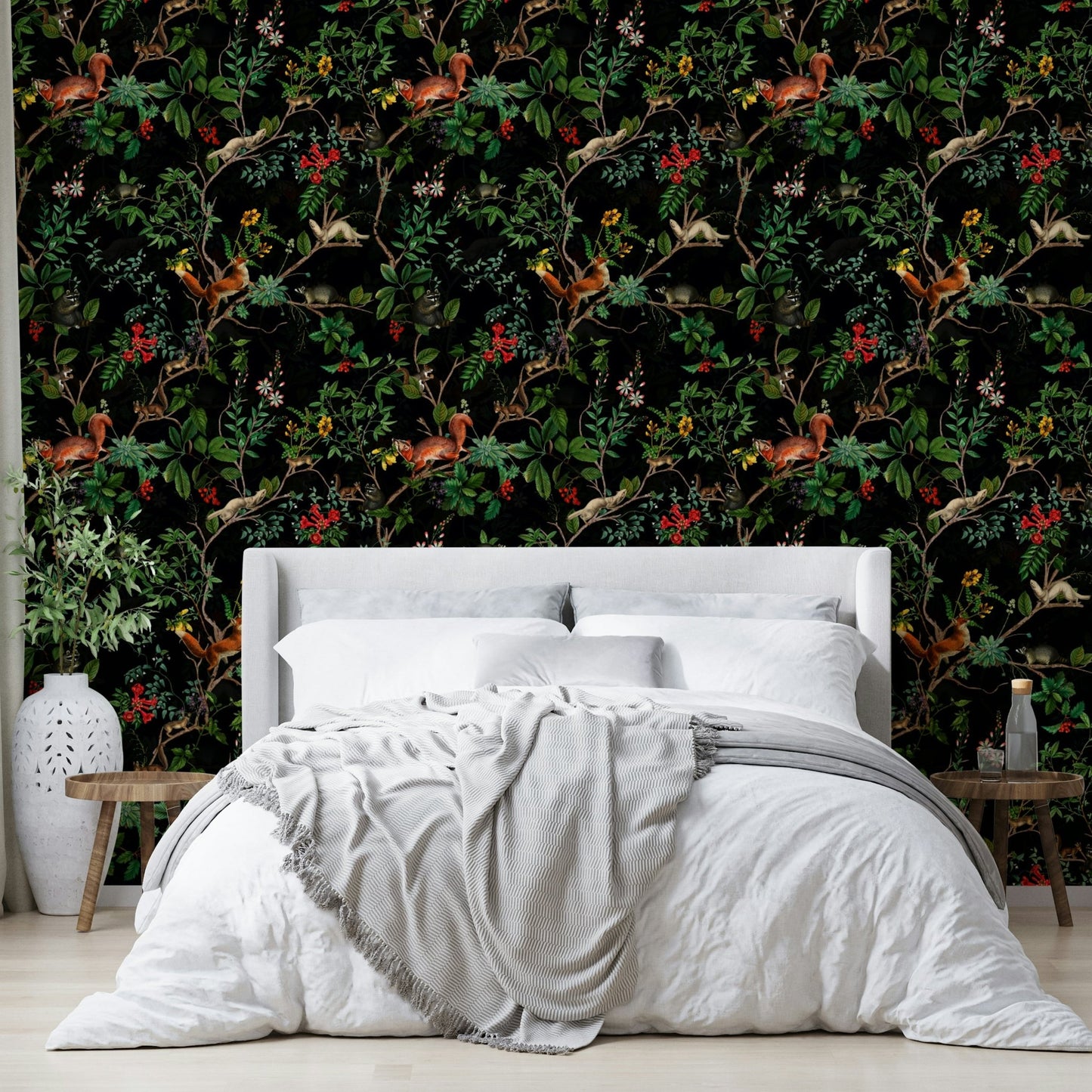 dark and moody wallcovering

