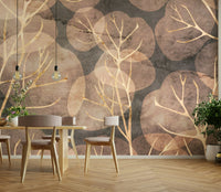 Sepia Midwinter leaf design for a nature-inspired home.

