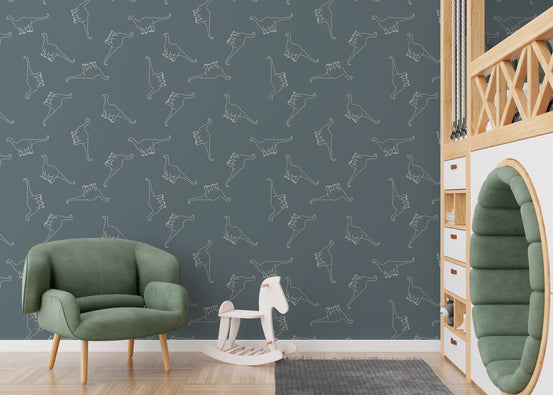 Fun dinosaur wallpaper for young explorers