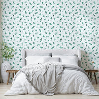Clean design eucalyptus leaf wallpaper

