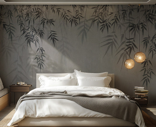 Minimalist botanical sketch wallpaper with nature-inspired design
