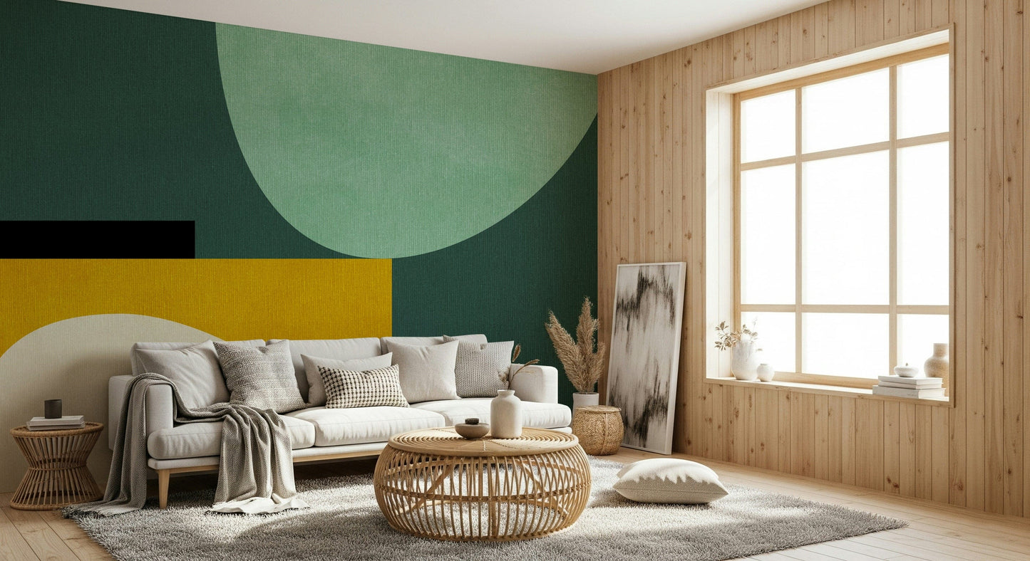 Minimalist Curves Wall Mural - 2858615