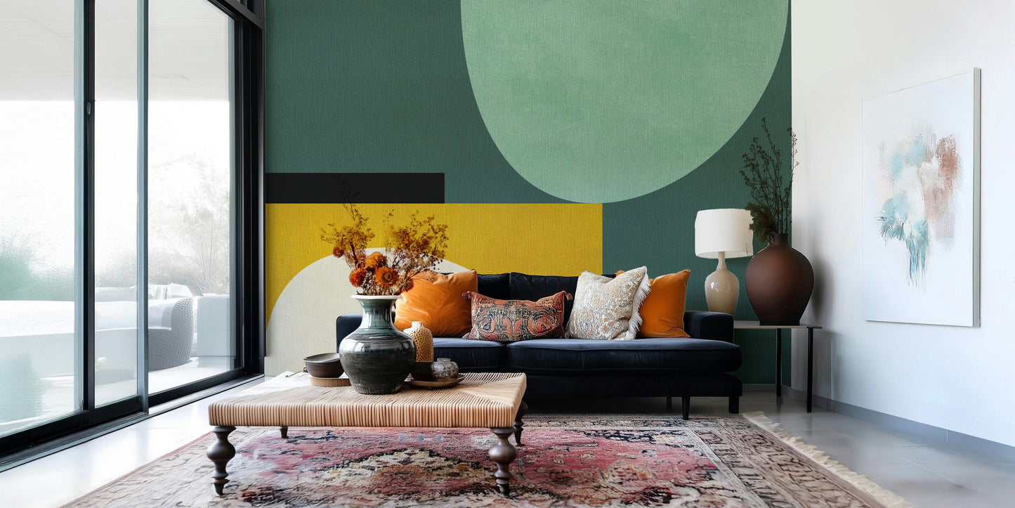 Minimalist Curves Wall Mural - 2858615