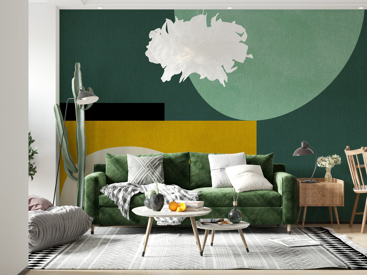 Minimalist Curves Wall Mural - 2858615