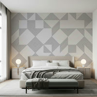 Minimalist wallpaper showcasing crisp parallel lines in diamond and triangle formations.