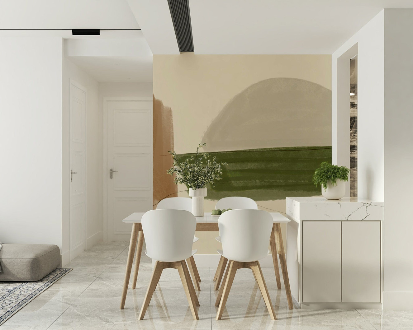 Earthy Minimalist Nature Tones wallpaper featuring simple abstract art design.