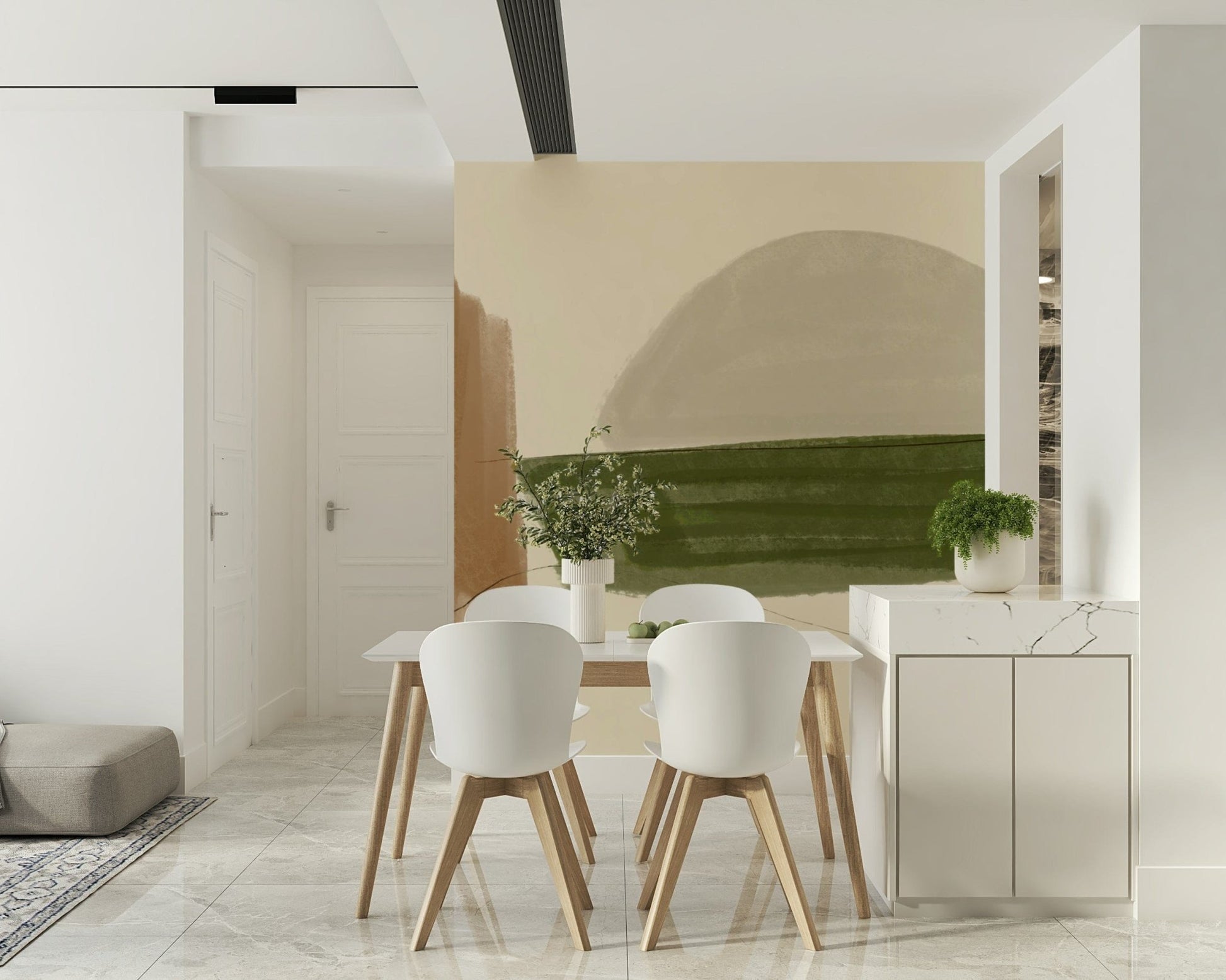 Earthy Minimalist Nature Tones wallpaper featuring simple abstract art design.
