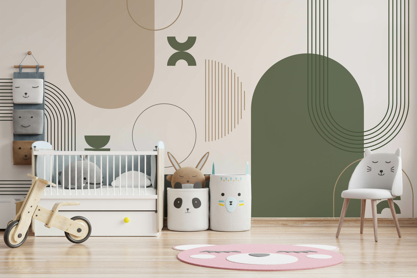 Vintage vibe wall art in minimalist style

