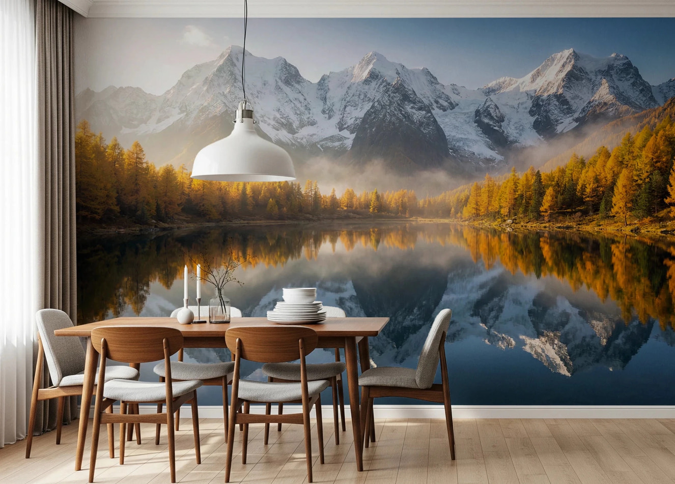 Mirror Mountain Vista Wall Mural