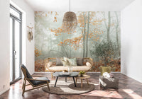 Misty Autumn Morning Wall Mural