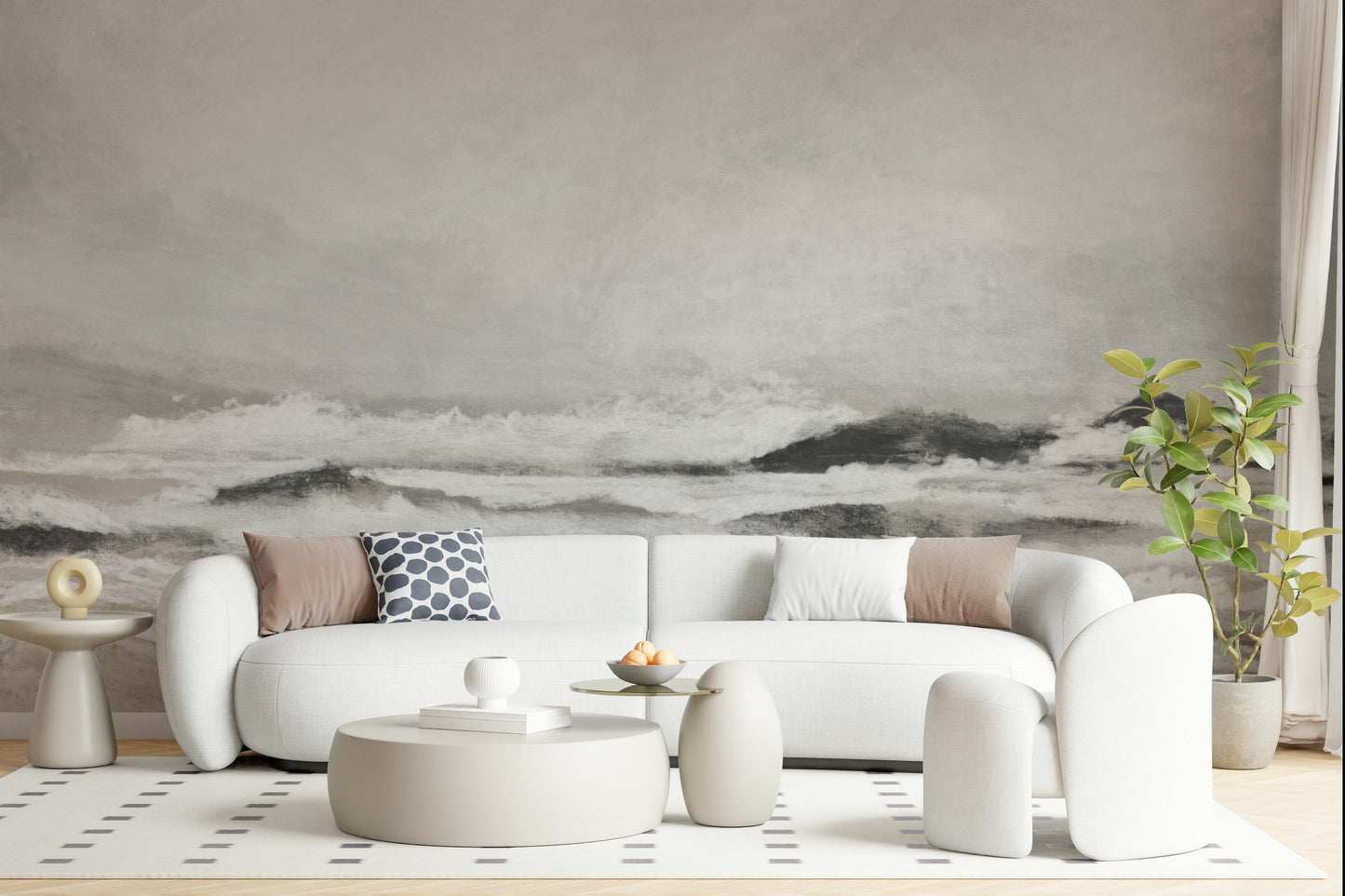Misty Coast Wall Mural -2923035