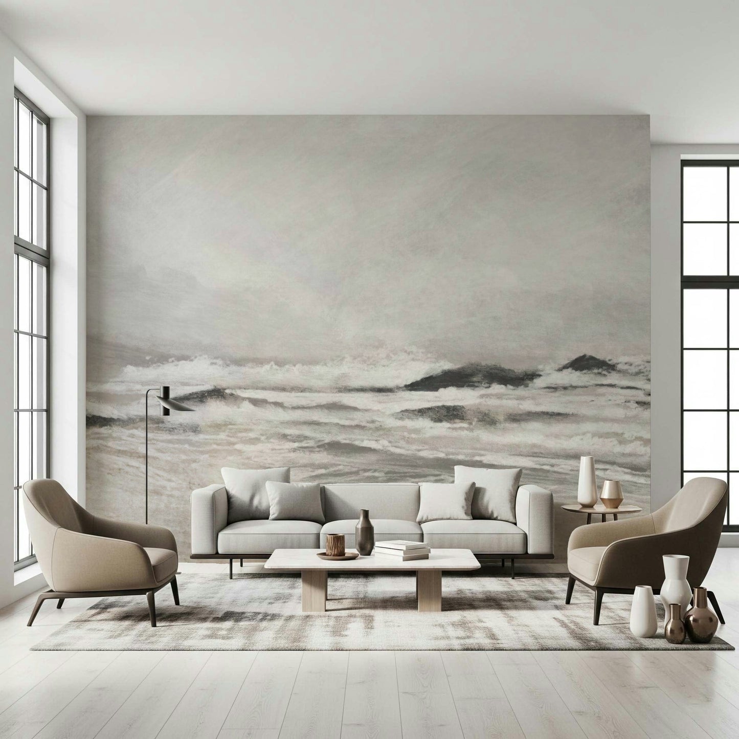 Misty Coast Wall Mural -2923035