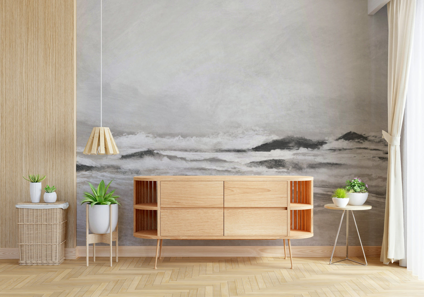 Misty Coast Wall Mural -2923035