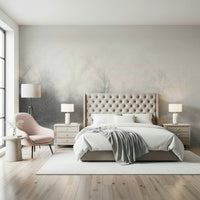 Large scale lake mural for a hallway feature wall in a contemporary terrace home.