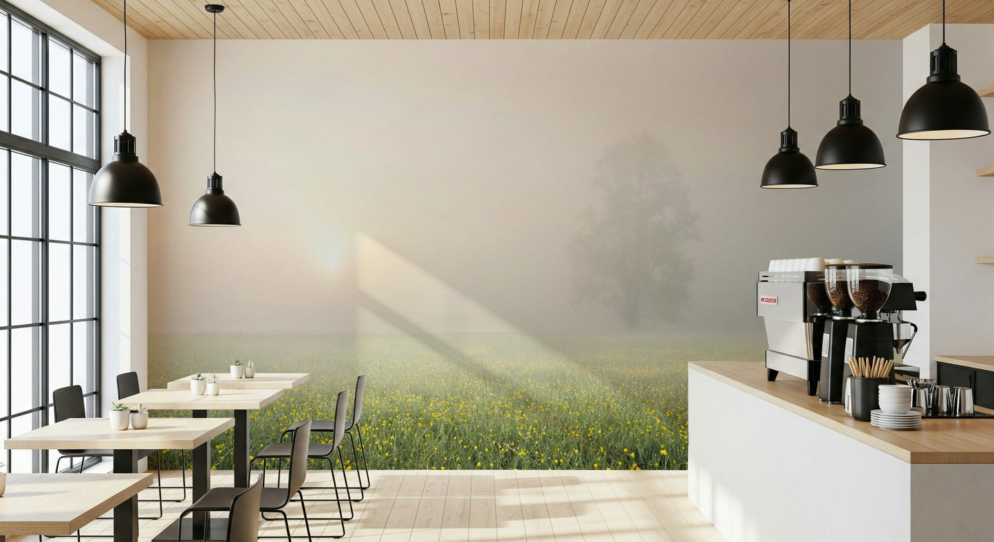 Misty Meadow Bloom Wall Mural -2262314