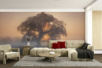 The light creates a beautiful, glowing effect.

