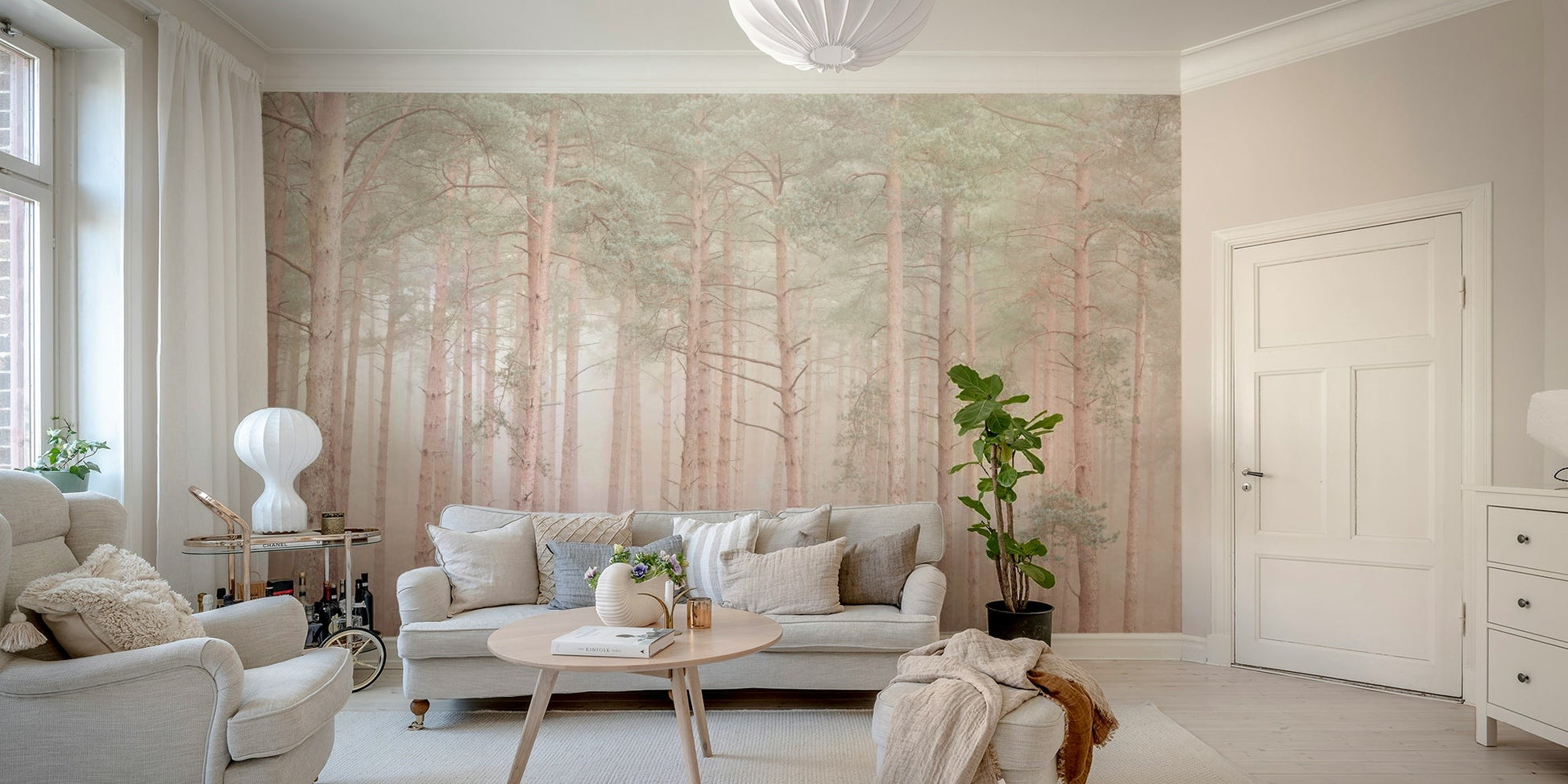 The feeling is one of fresh, peaceful elegance.

